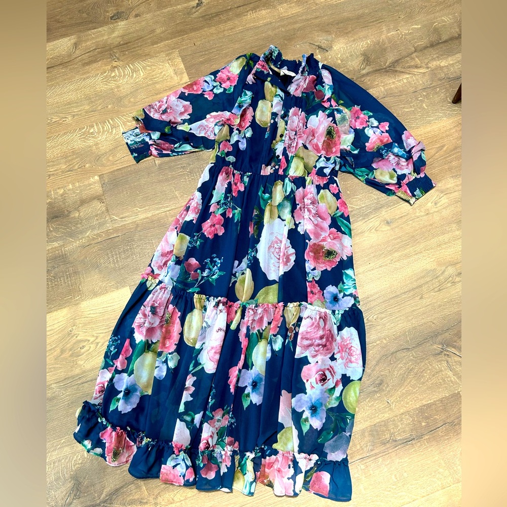 NWOT Wayward Fancies Floral Maxi Dress